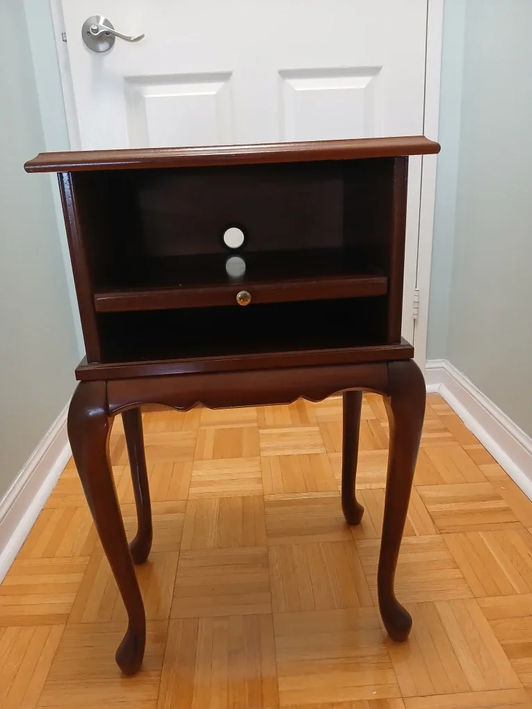 Bombay co. Wooden side table.