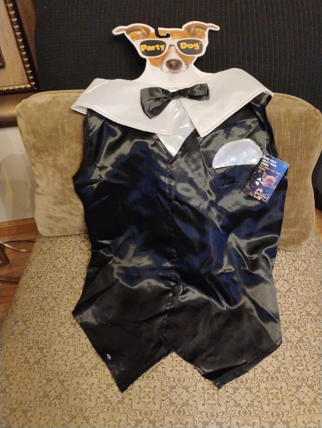 Party Dog Tuxedo Vest - Size XX-Large - photo 3