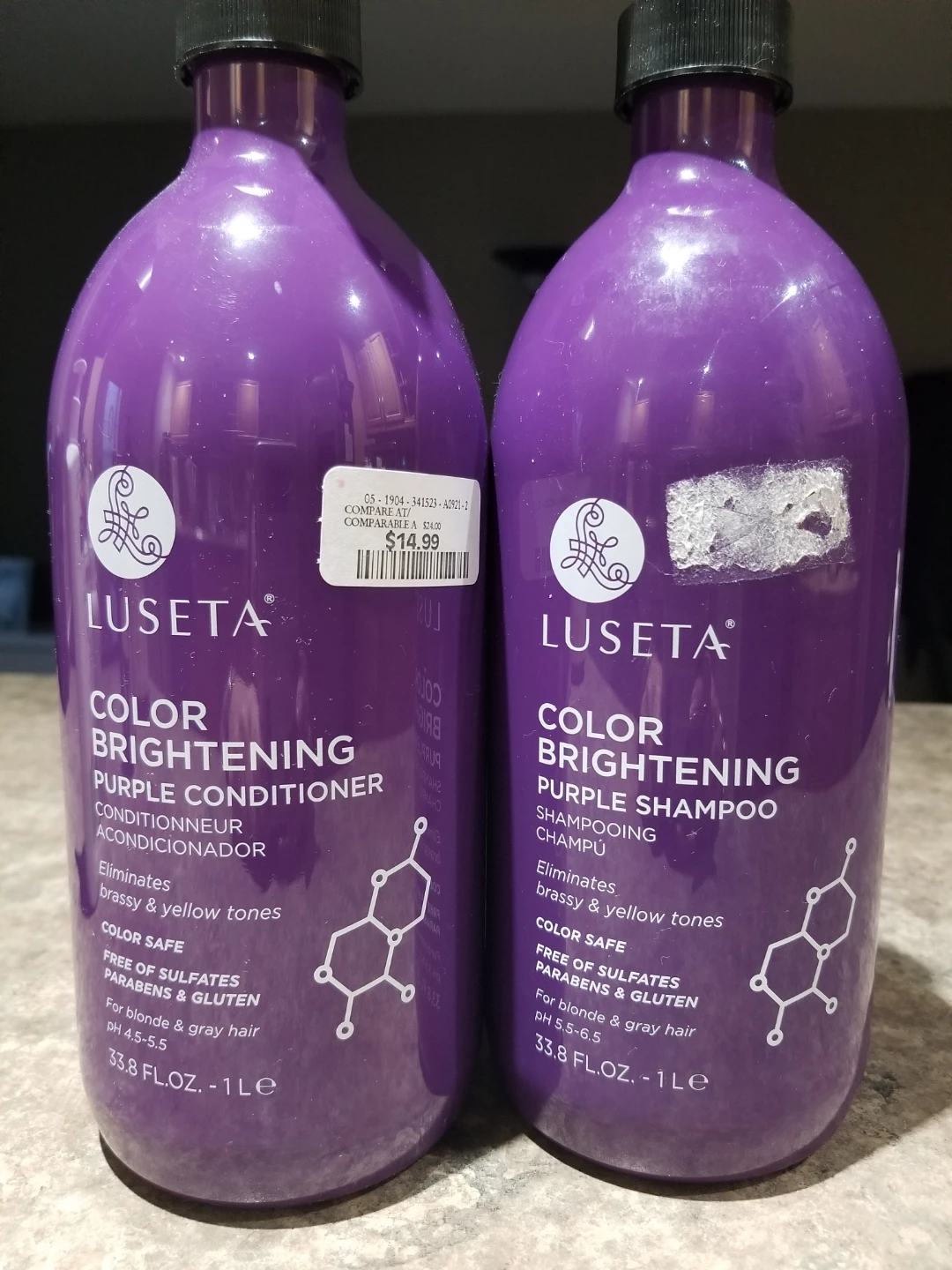 Luseta Color Brightening Purple Shampoo & Conditioner