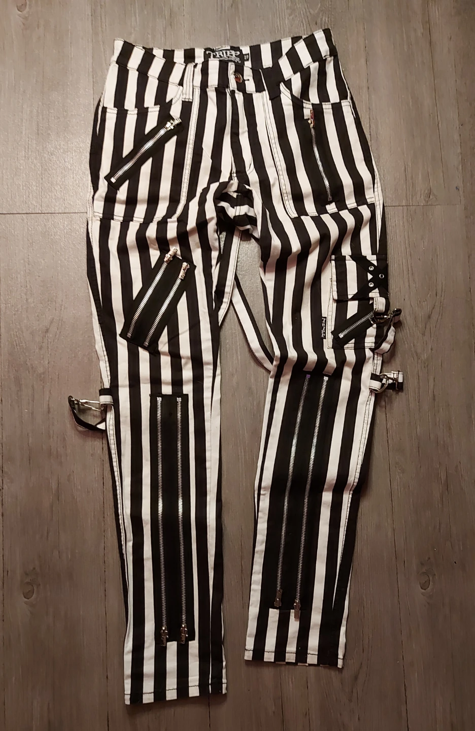 TRIPP NYC Striped Zipper Pants - Size 28