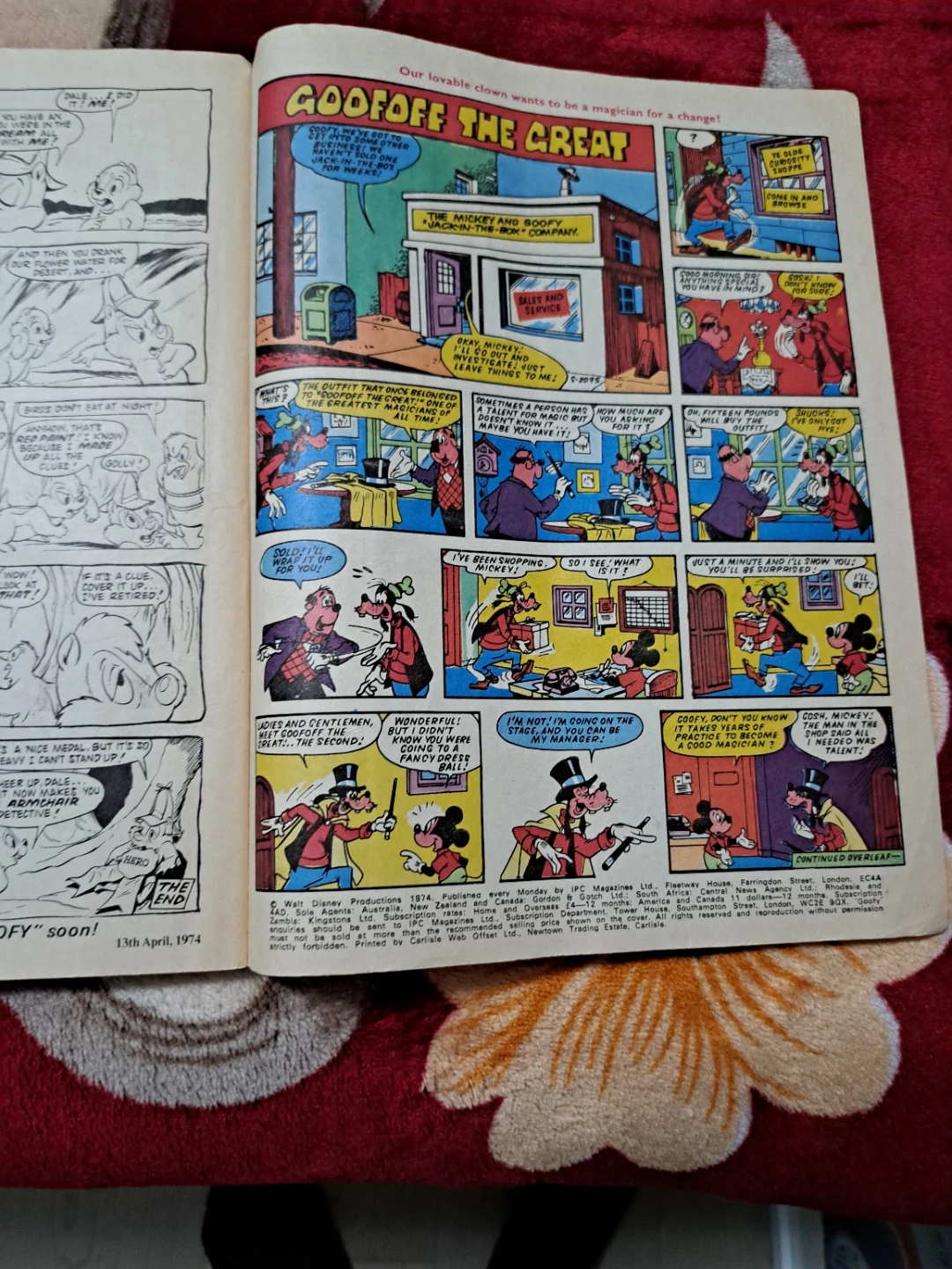 Walt Disney's Goofy and Pluto Comic Book - photo 2