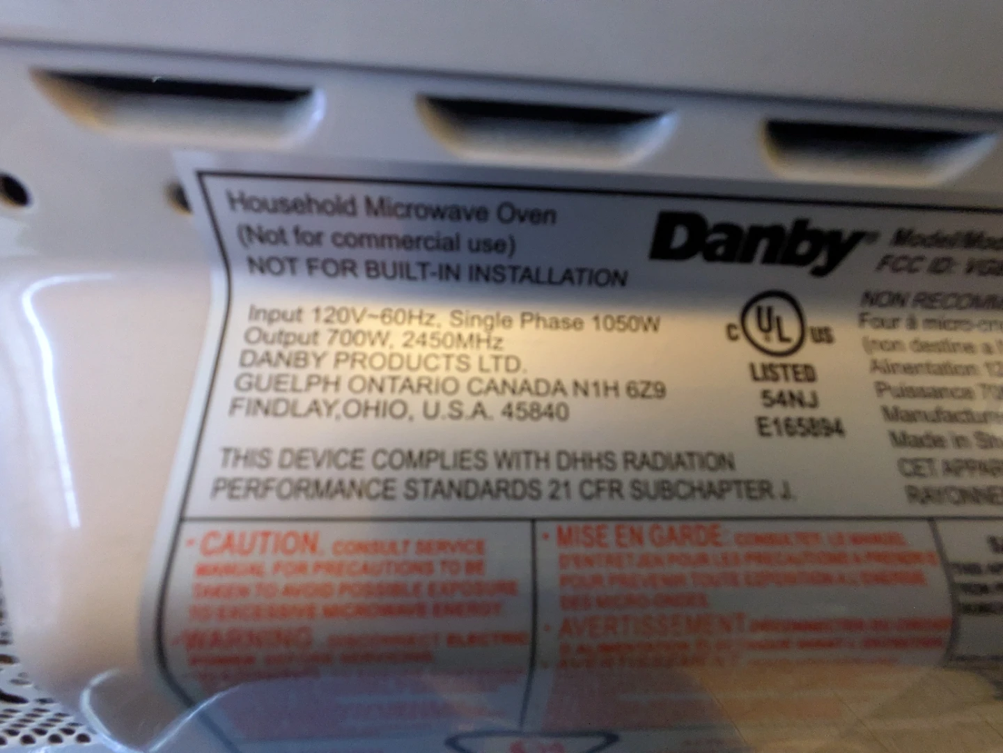 Danby 700w Microwave Oven (0.7 cu ft) - photo 3