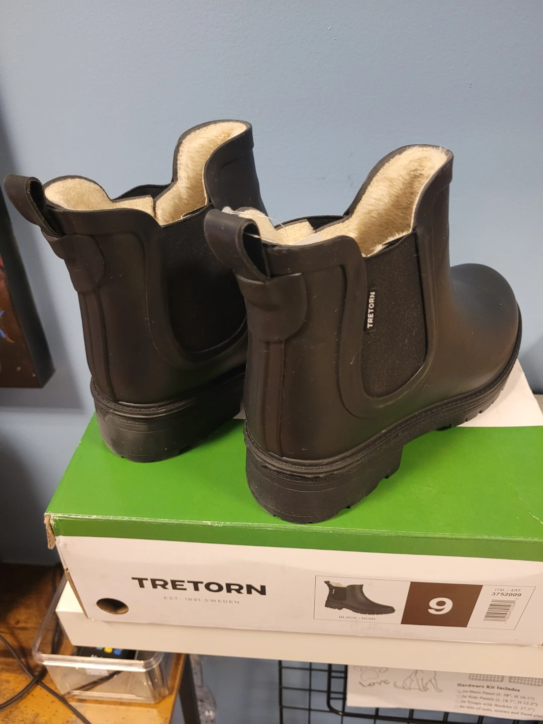 TRETORN Women's Black Rubber Boots (Size 9) - NEW!!! - photo 2