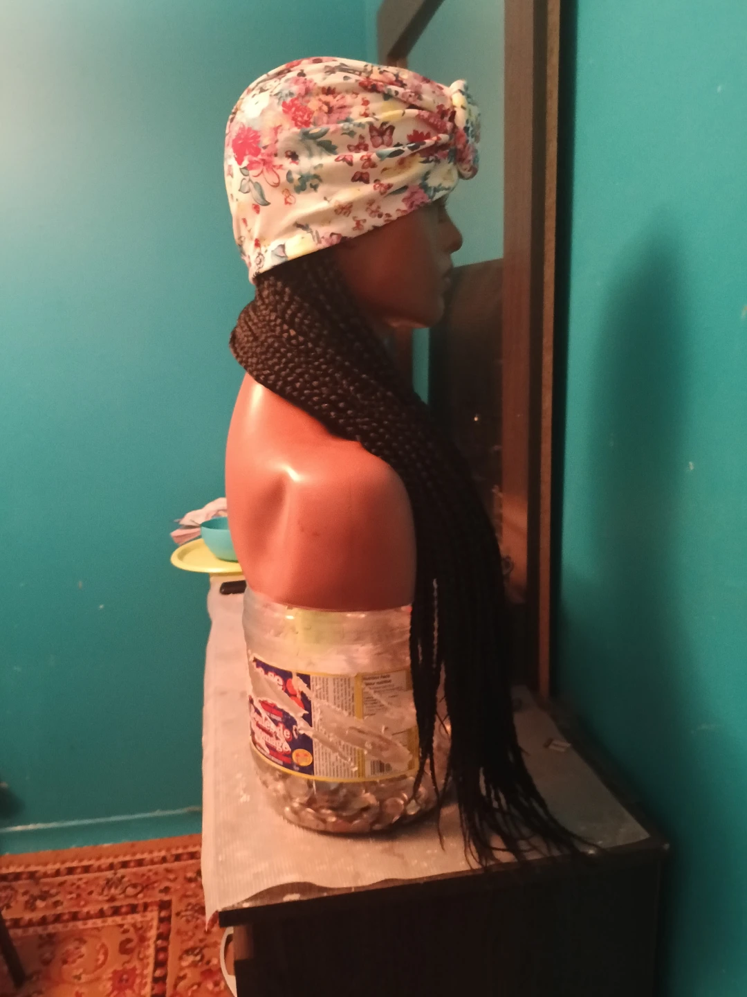 New!!! Floral Turban & Braided Wig - photo 5