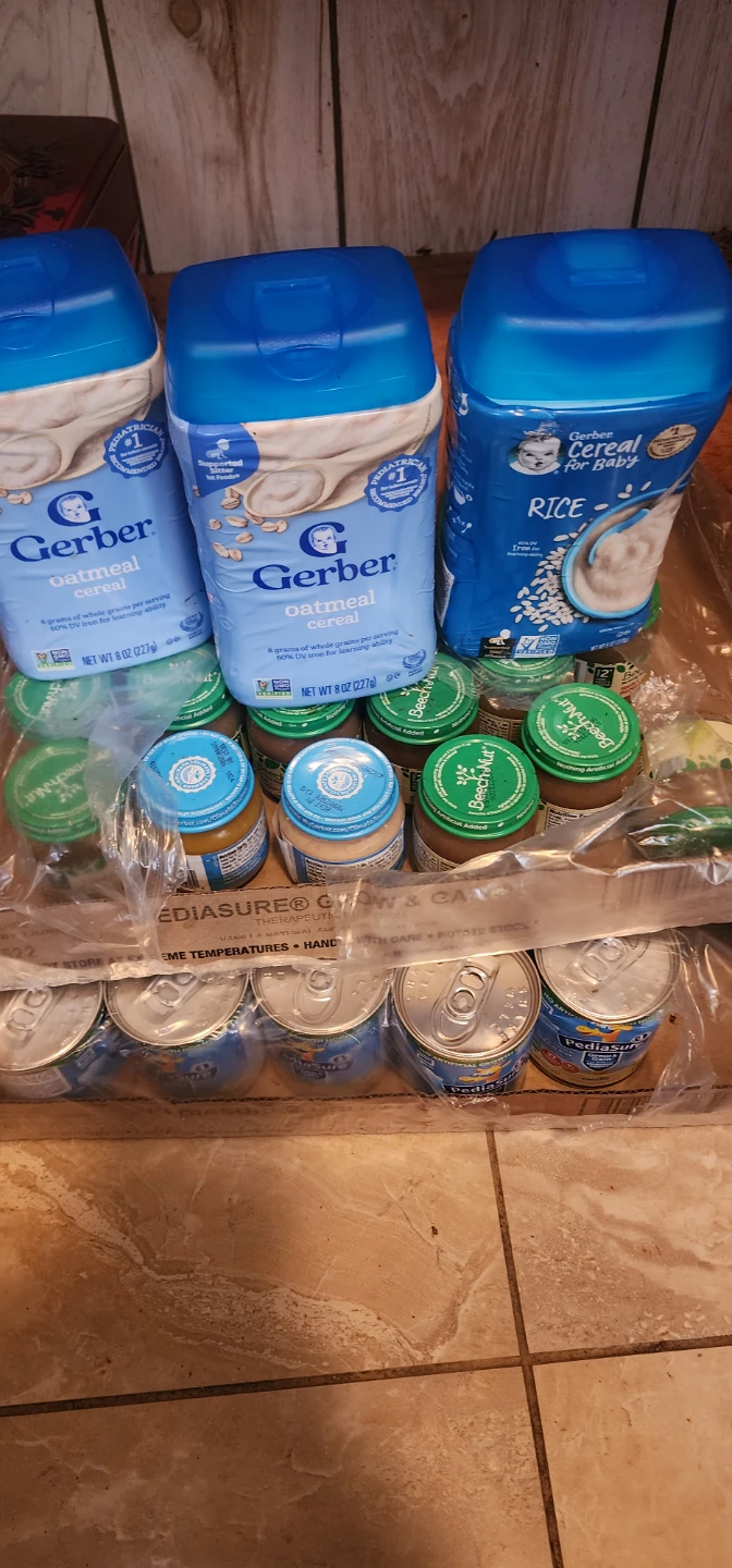 Gerber Oatmeal, Rice Cereal, Beech-Nut, PediaSure