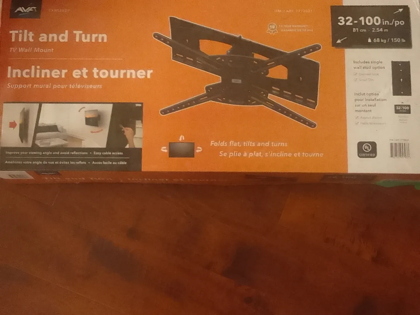 AVA Tilt and Turn TV Wall Mount (32-100 inch)