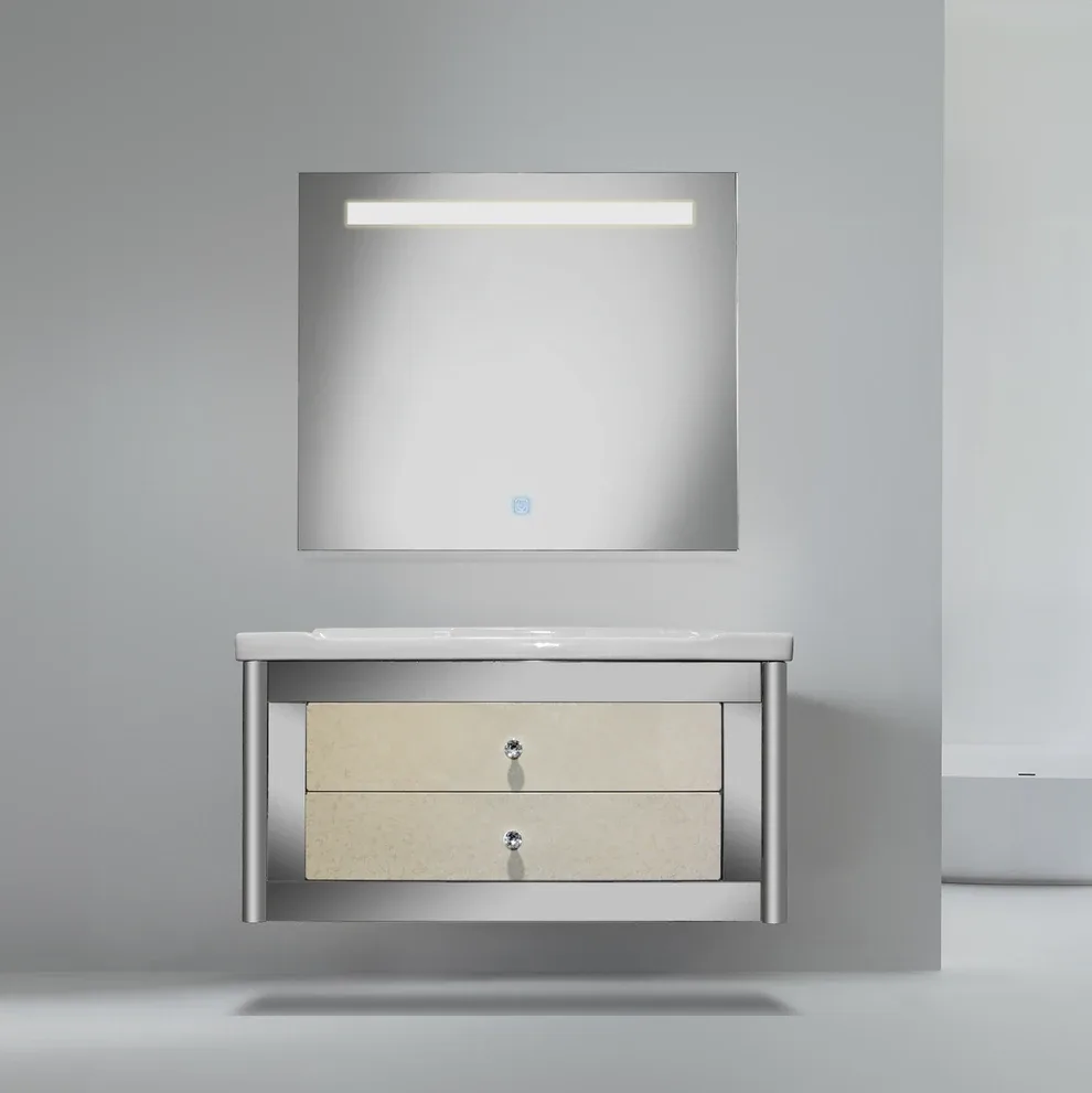 DESIGNERS 33" RECTANGULAR LED MIRROR Decoristra 33'' Macerata image indicator(6)