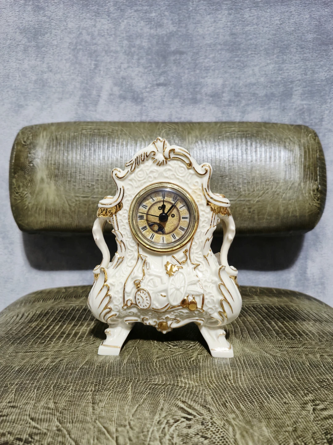 Rare Lennox Beauty And The Beast Cogsworth Clock - photo 2