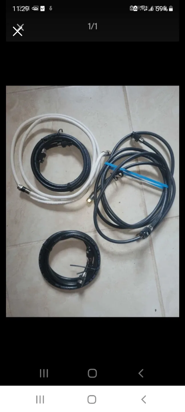 Coaxial Cables - White and Black #Cleanout