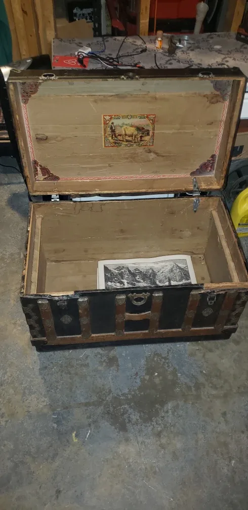 Antique Steamer Trunk image indicator(3)