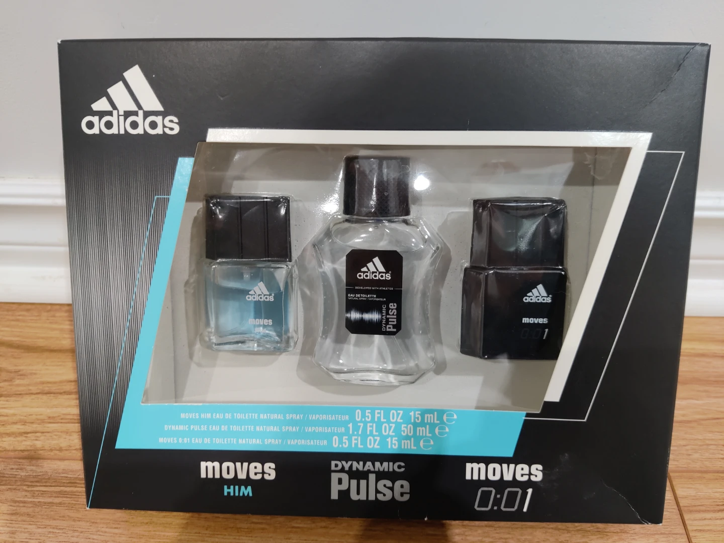 Adidas Moves Him Dynamic Pulse 0:01 Cologne Set