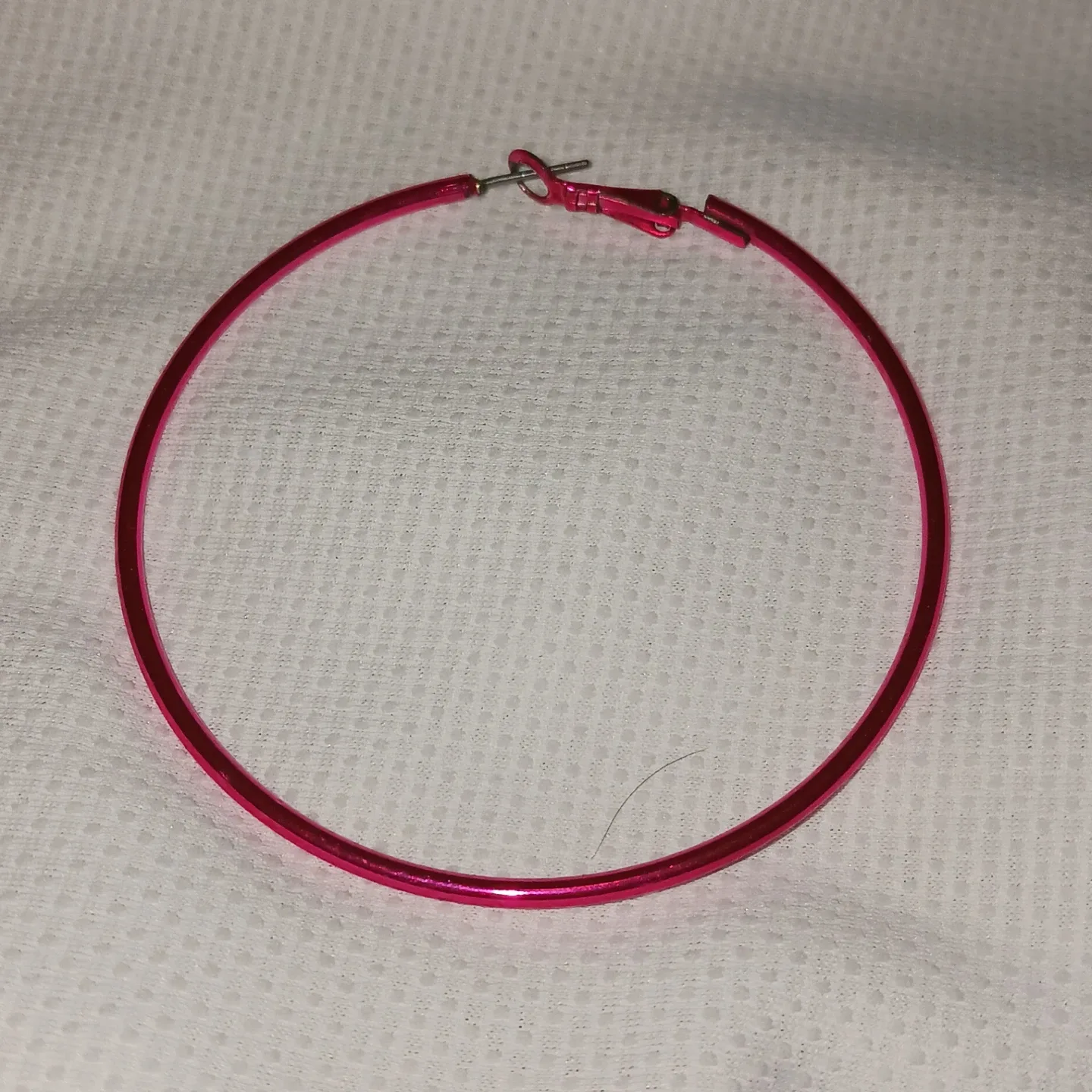 Pink Hoop Earrings image indicator(3)