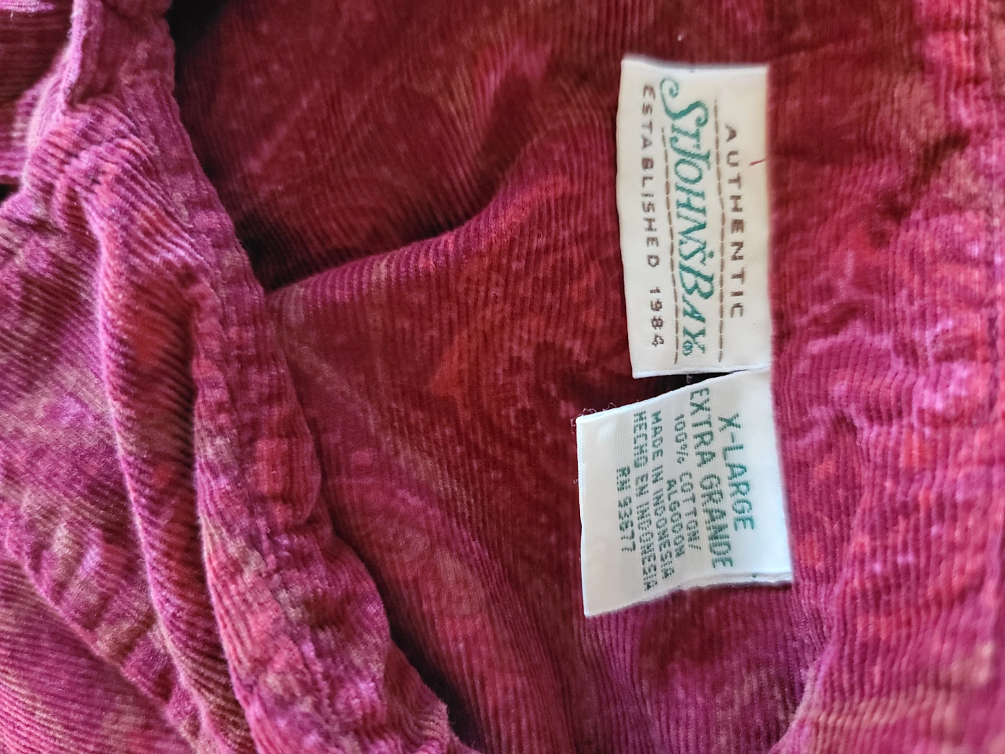 St. John's Bay Corduroy Button-Up Shirt - XL - photo 2