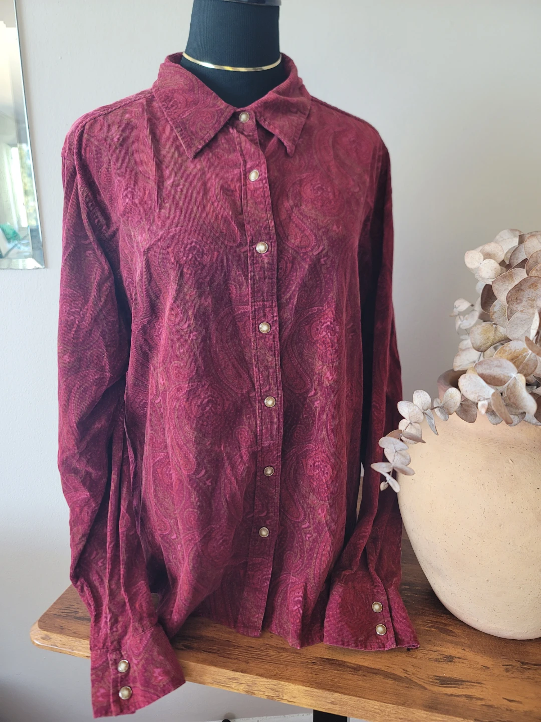 St. John's Bay Corduroy Button-Up Shirt - XL - photo 3