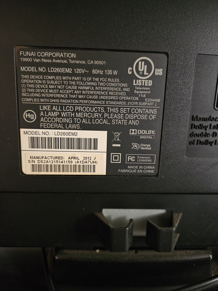 Emerson LD260EM2 26" LCD TV - photo 2