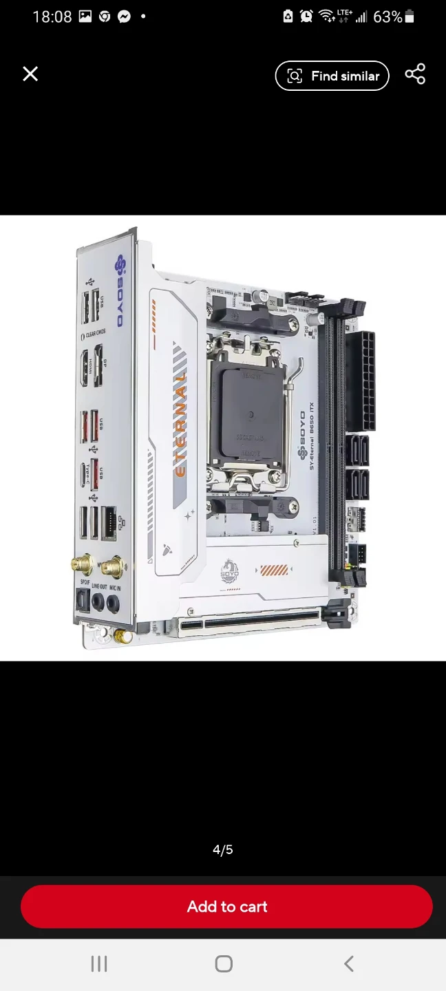 SOYO AMD B650iTX WIFI6 Motherboard - New - photo 3