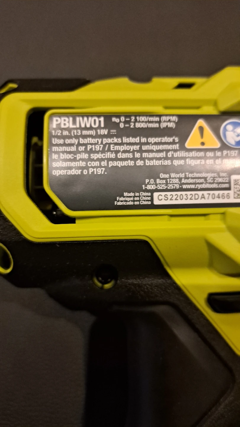 Ryobi 18 volt 4 mode Brushless 1/2" Impact Wrench - photo 3