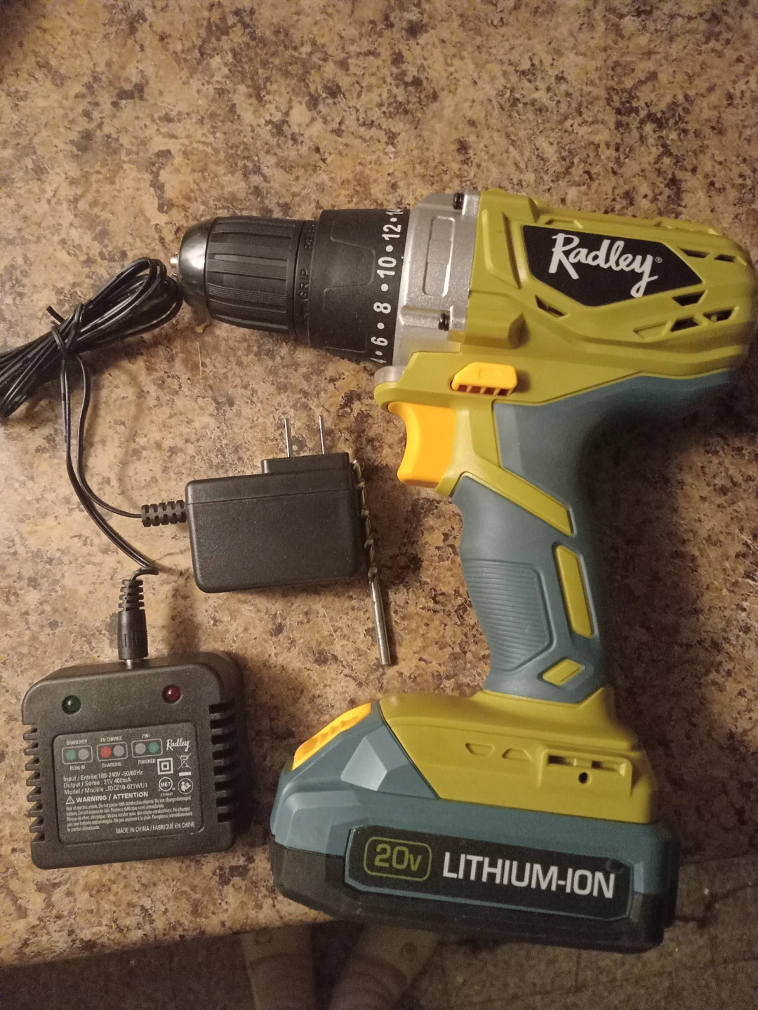 Radley 20V Lithium-Ion Cordless Drill