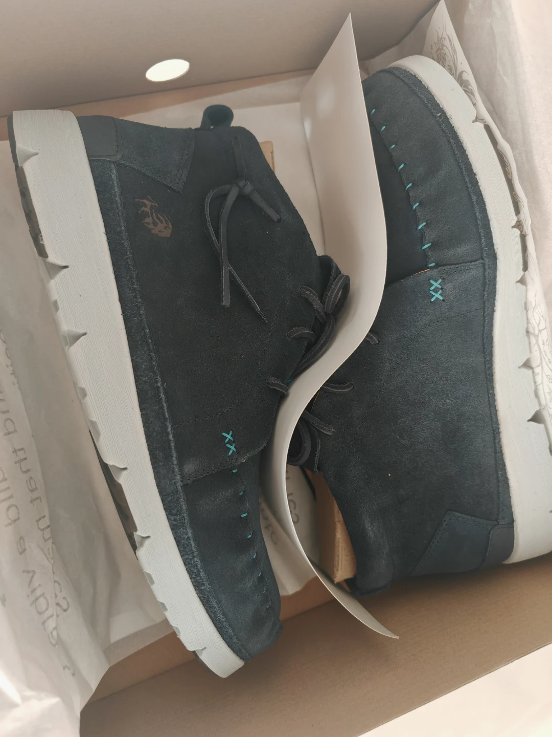 Manitobah Forager Moccasin - Navy, Size 10 (New) - photo 4