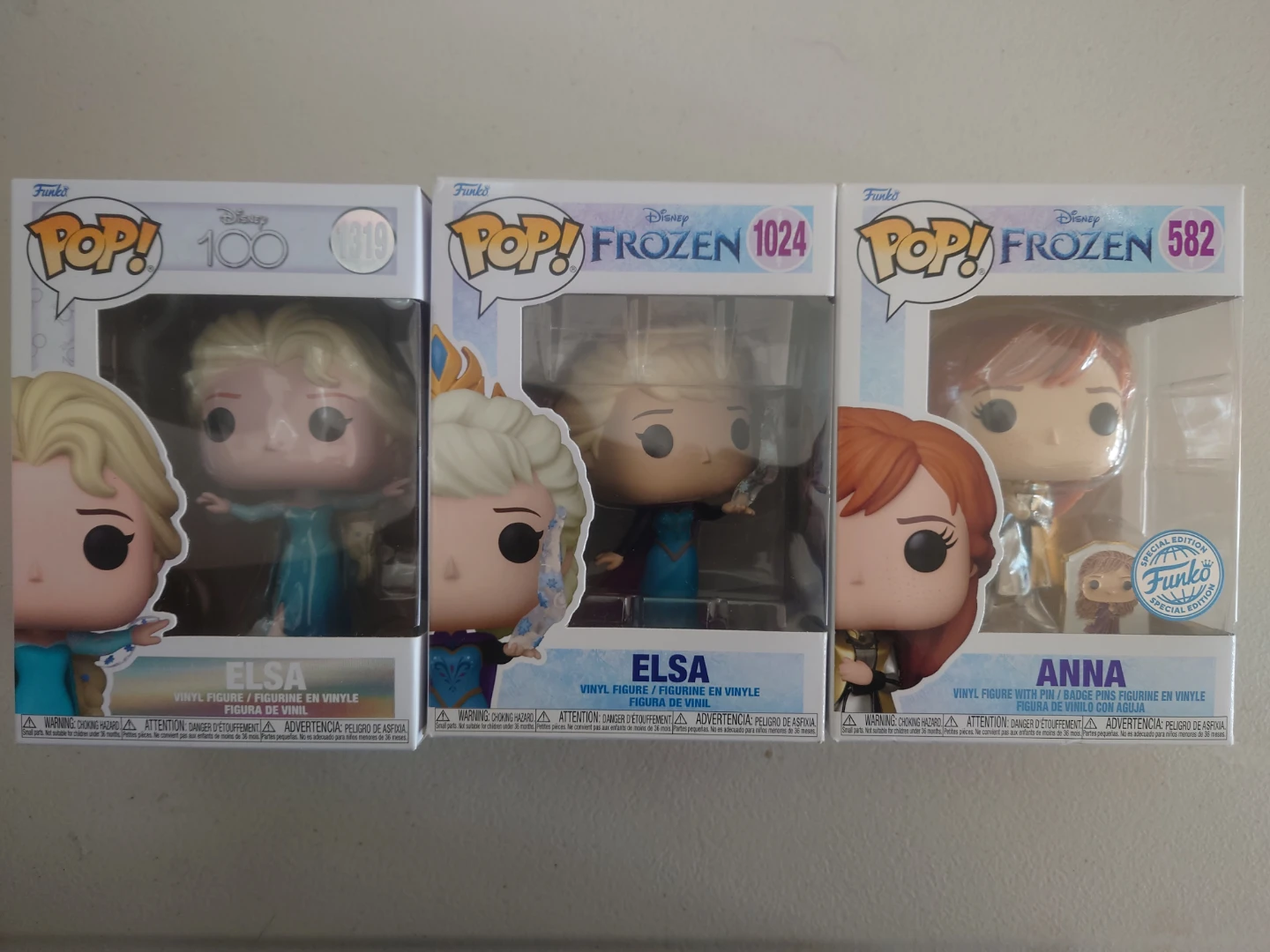 New Funko Pop! Disney Frozen Elsa & Anna Vinyl Figures