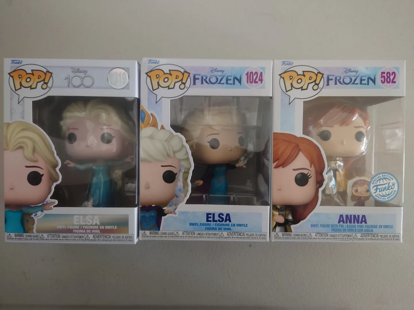New Funko Pop! Disney Frozen Elsa & Anna Vinyl Figures