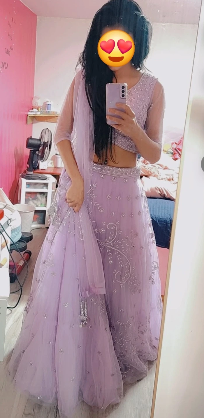 Lilac Lehenga Choli Set