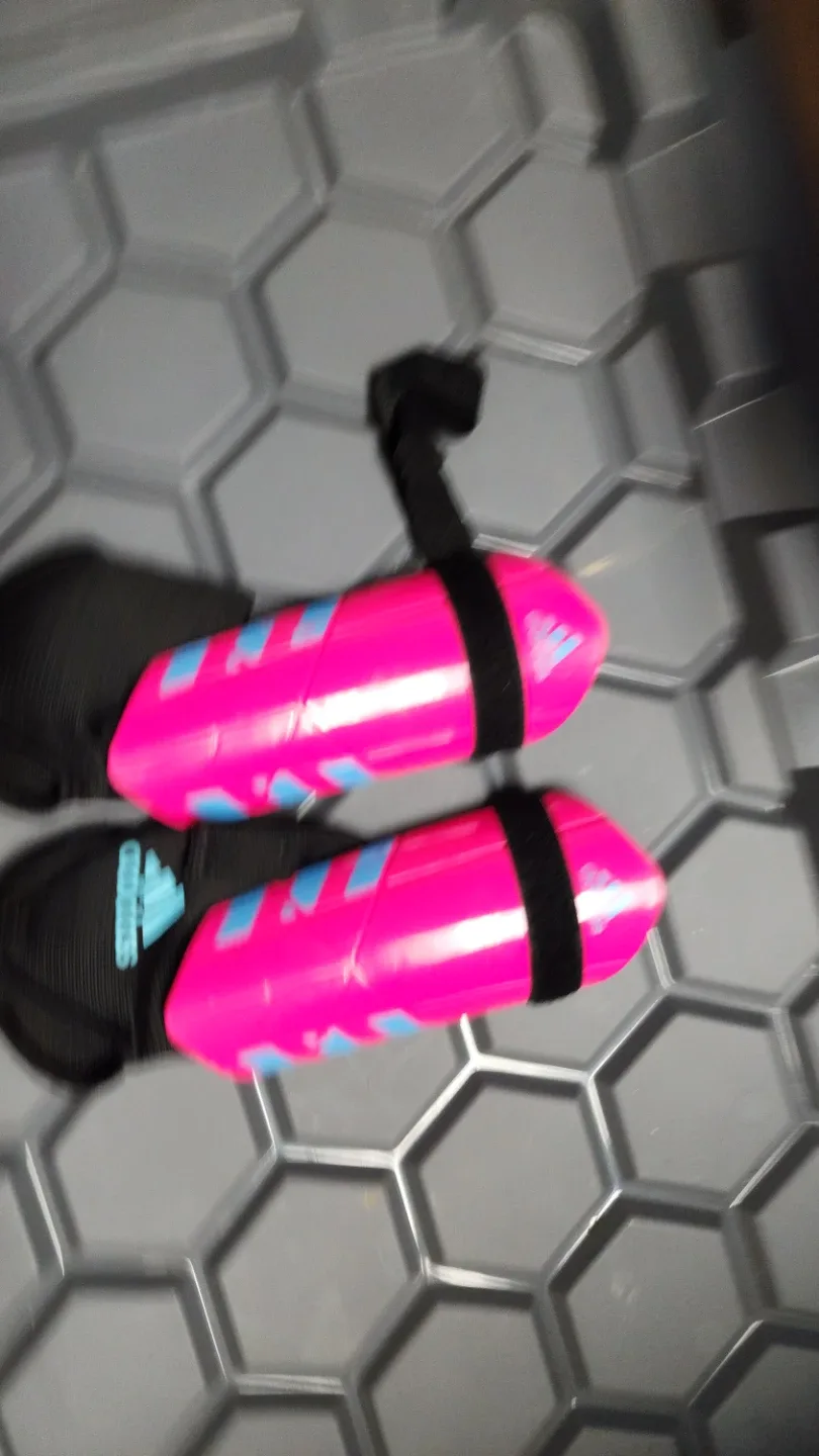 Adidas Pink & Blue Shin Guards