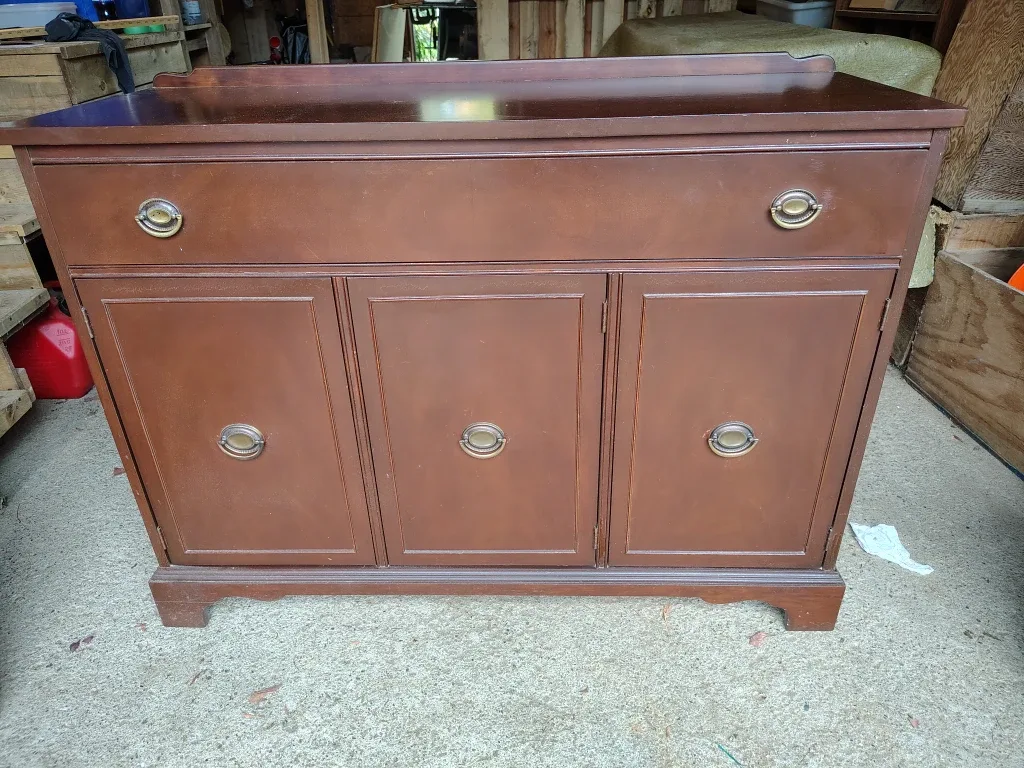 Antique Mahogany China Hutch