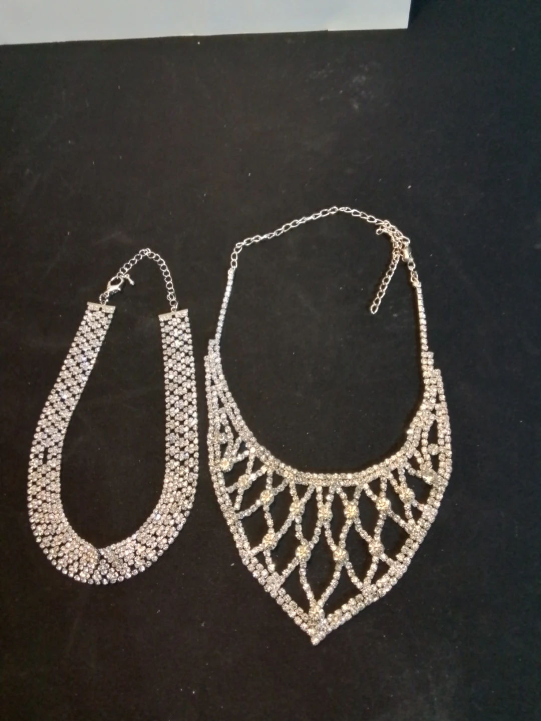 Rhinestone Necklaces - Set of 2