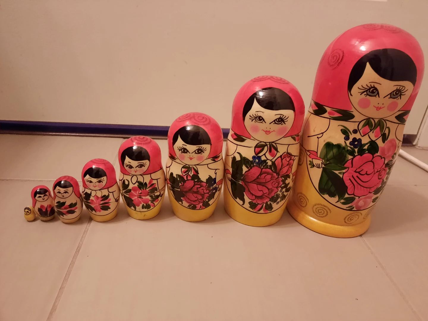 $50 Brand New Handmade 8pc Matryoshka 6.5" Russian Doll - photo 2