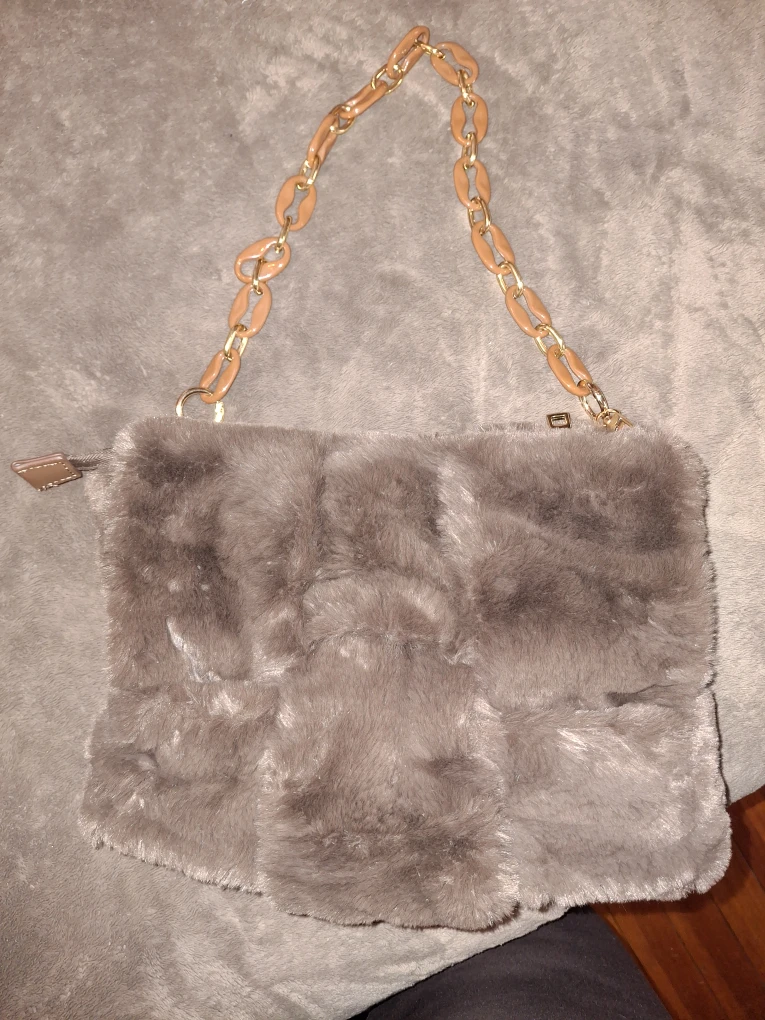 Expressions NYC Faux Fur Purse