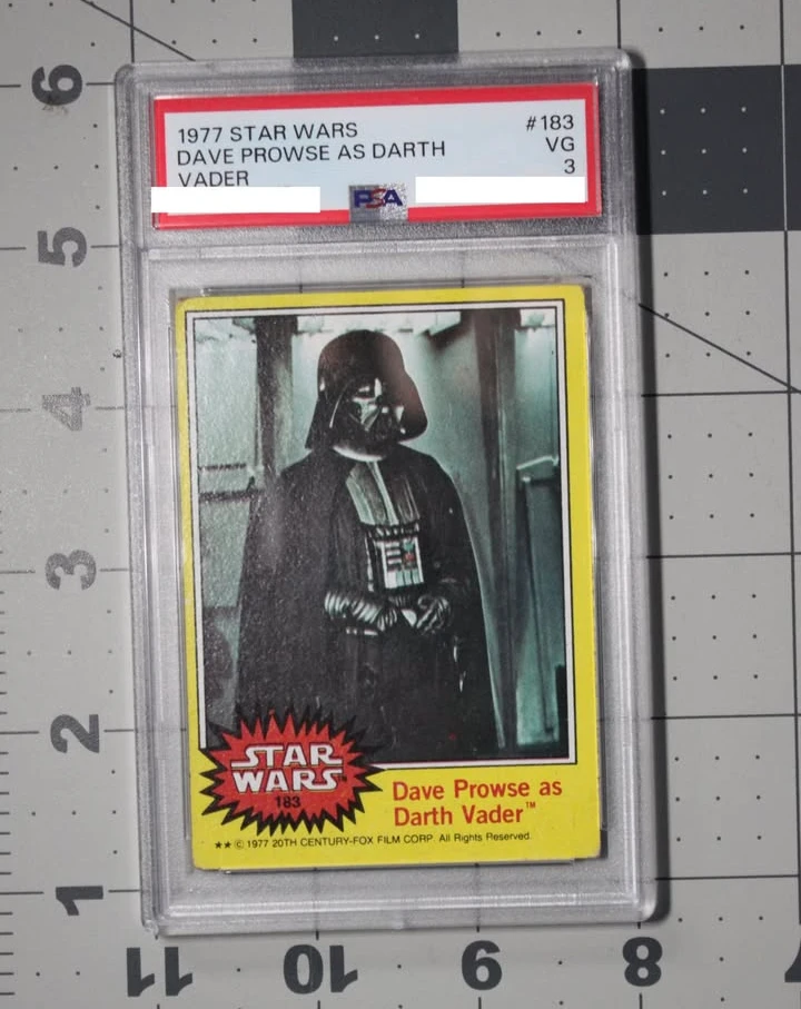 1977 Topps Star Wars #183 Darth Vader PSA 3 Graded Card