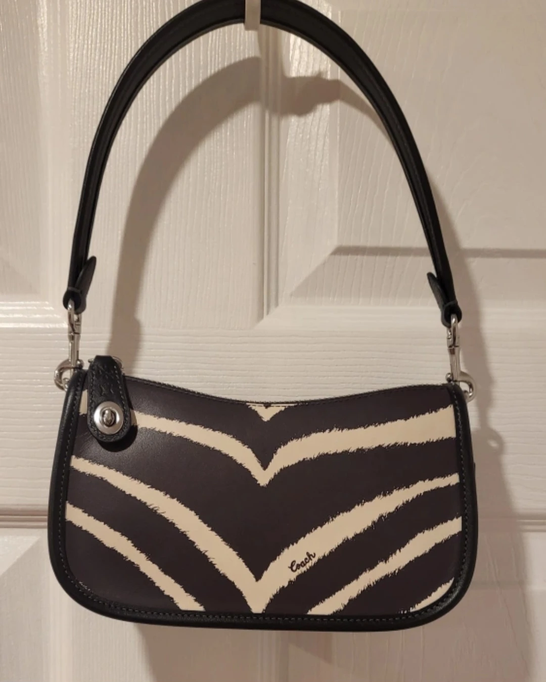 Coach Zebra Print Shoulder Bag