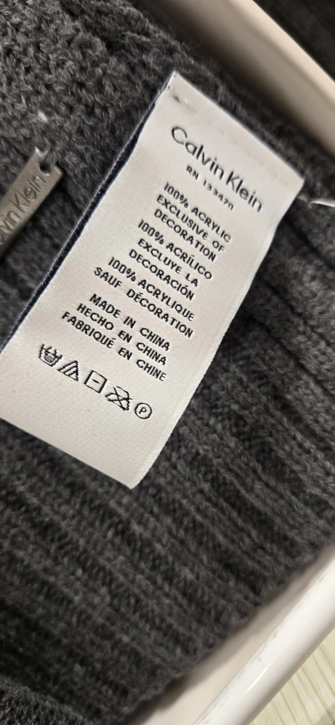 Calvin Klein Hat and Scarf Set - Gray, - photo 2