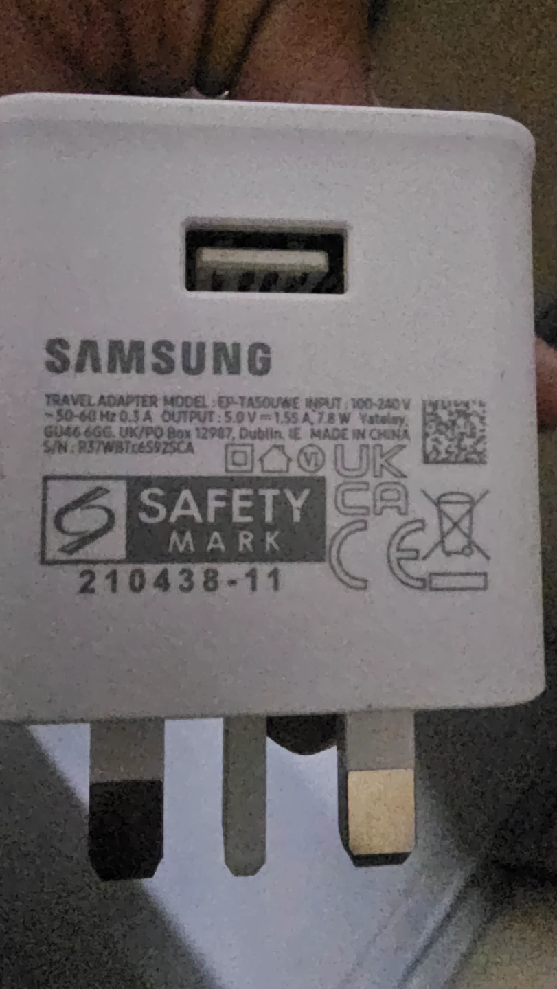Samsung Travel Adapter EP-TA50UWE - White - photo 4