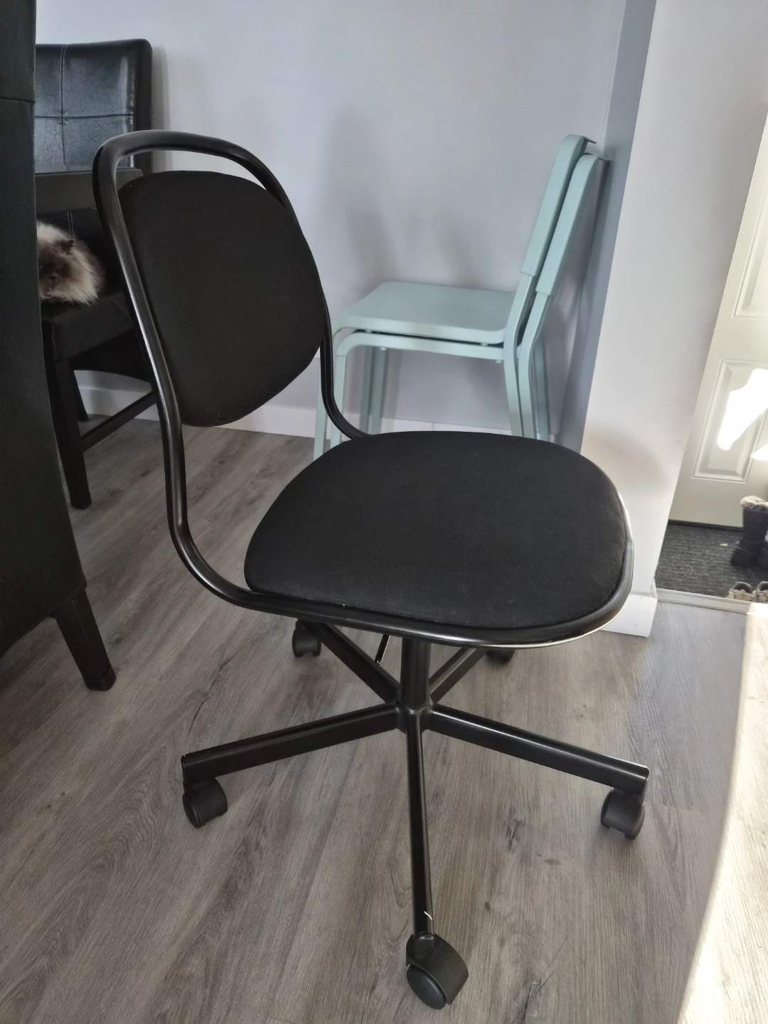 swivel chair black office - photo 2