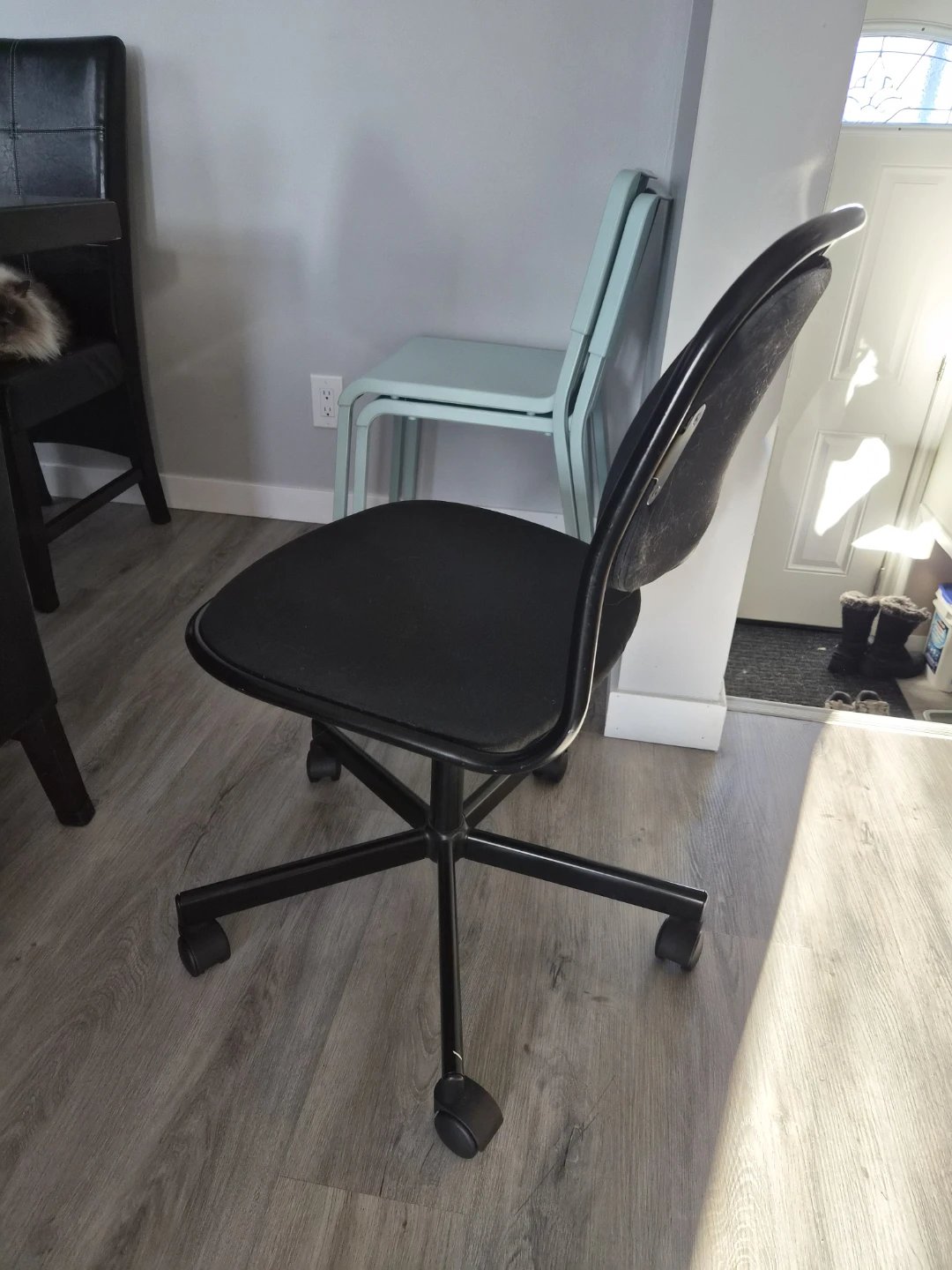 swivel chair black office - photo 3
