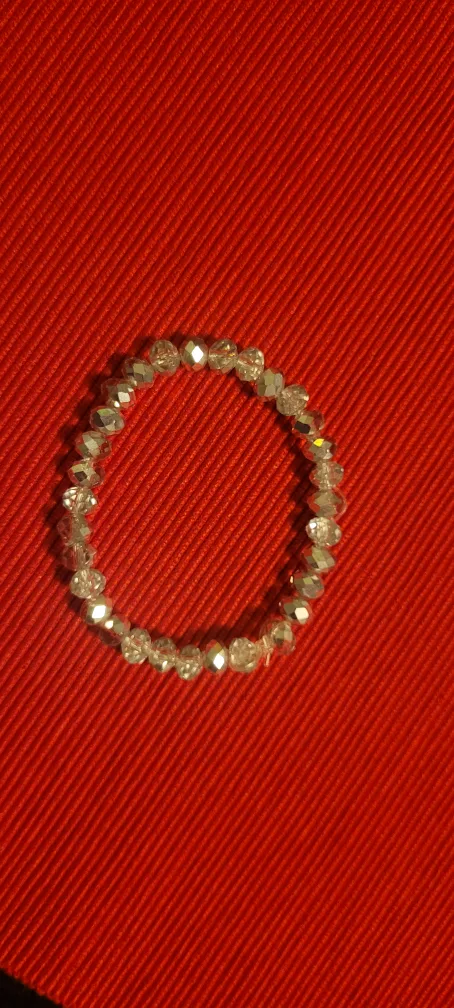 #cleanout New Crystal Beaded Bracelet (small wrist or for youth)