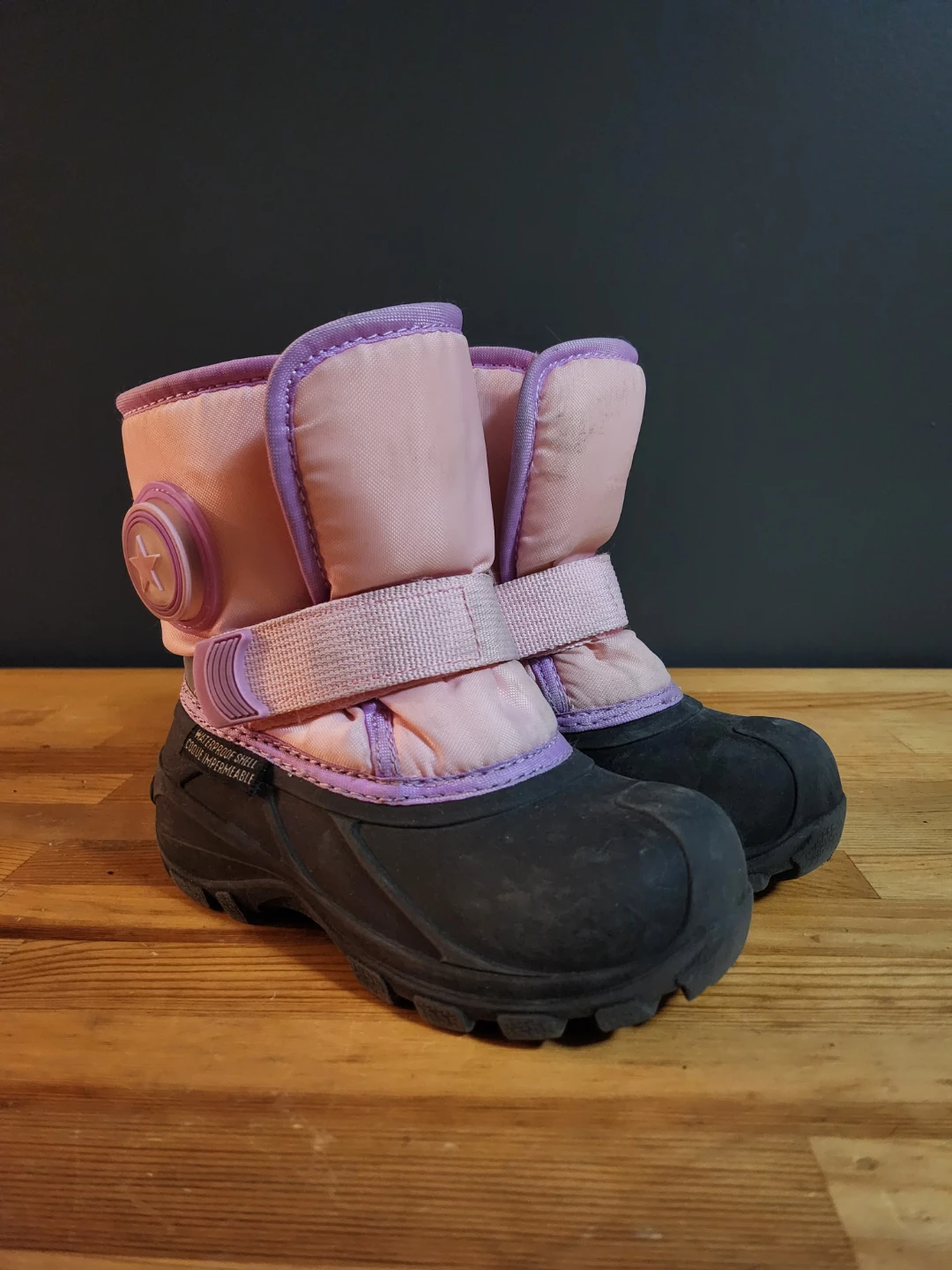 Kids' Pink & Purple Winter Boots - Size 10 #Cleanout