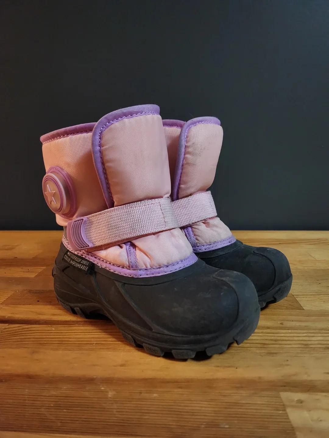 Kids' Pink & Purple Winter Boots - Size 10 #Cleanout