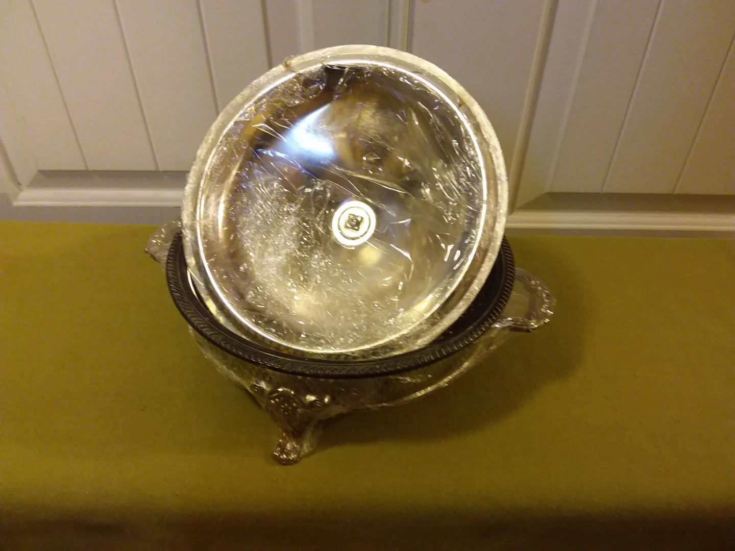 ➡️ Lrg Size ➡️ 925 ⬅️ Silver - Plated Serving Dish w / Lid - photo 2