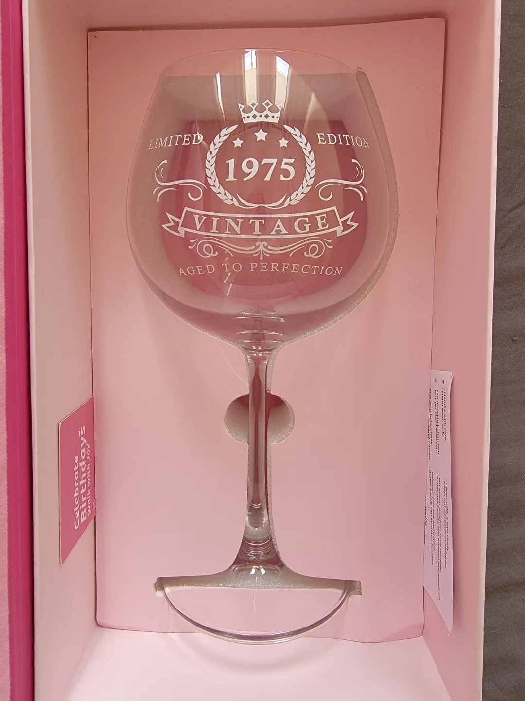 1975 Vintage Wine Glass - Limited Edition