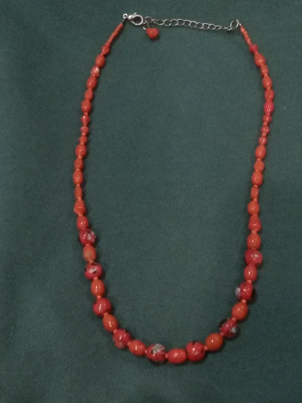 Red Coral Beaded Necklace image indicator(7)