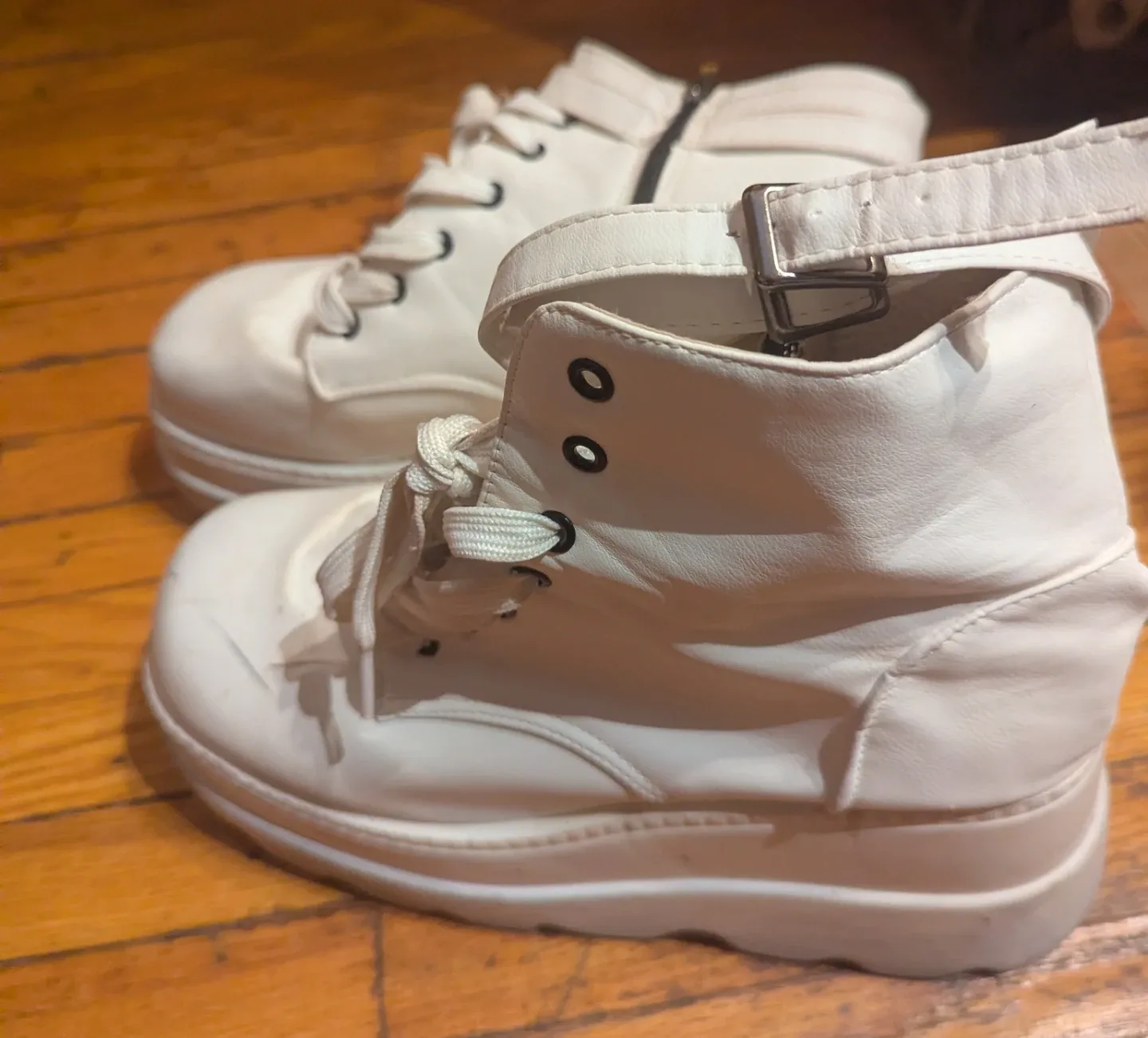 White Platform Boots