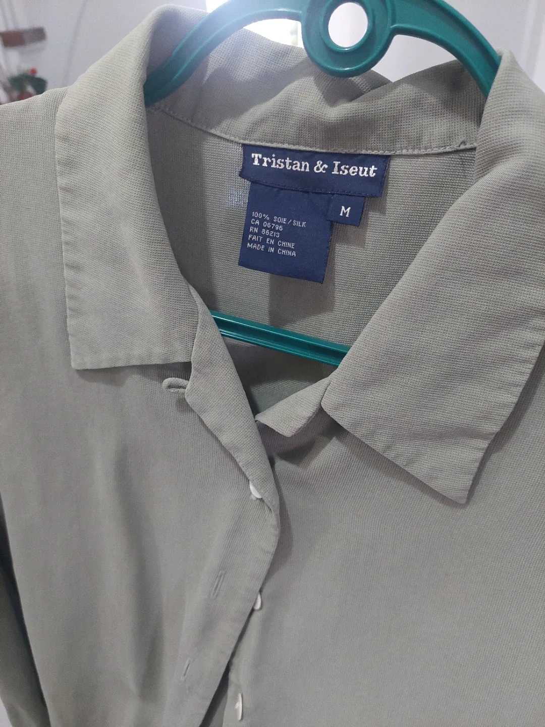 Tristan & Iseut Silk Button-Up - Size M