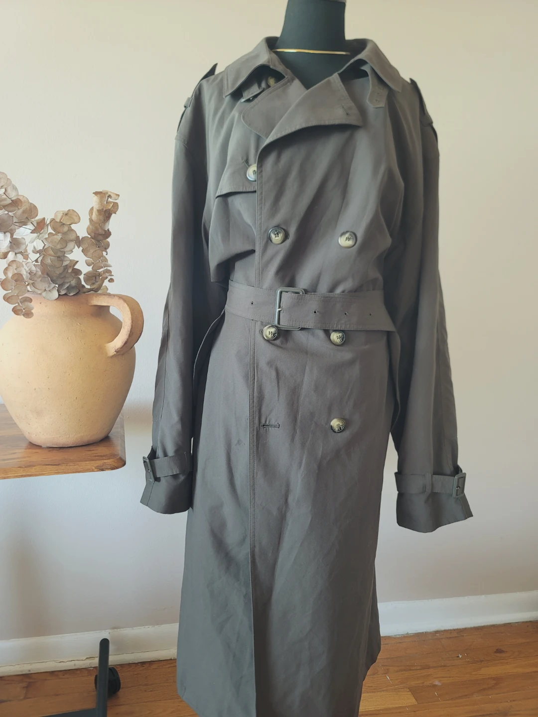 London Fog Trench Coat, Size 48 Reg