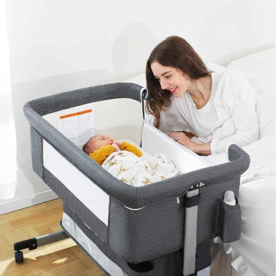 Grey Baby Bassinet