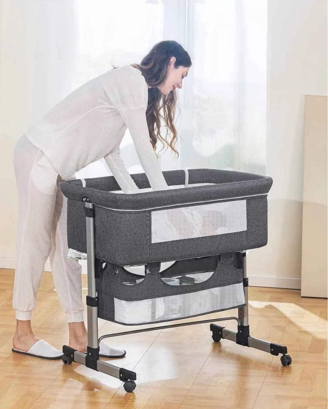 Grey Baby Bassinet - photo 2