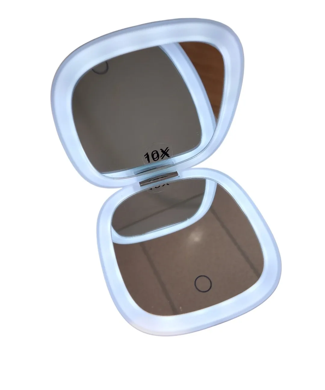 FunTopia LED Travel Makeup Mirror with 10x Magnification image indicator(2)