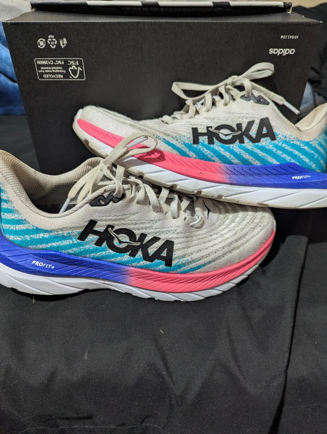 85% OFF HOKA mach 5 profly+ running shoes women size 8.5